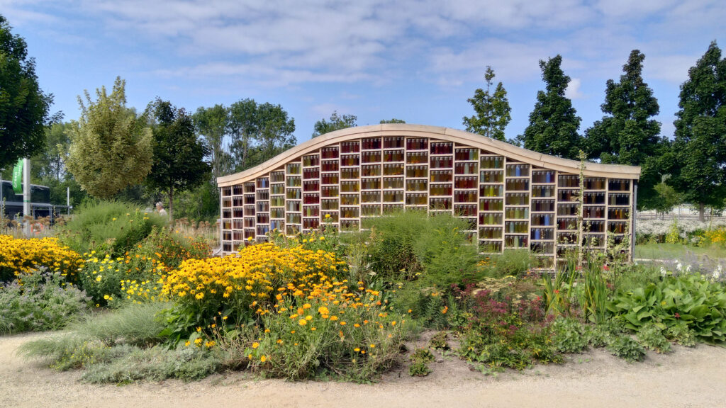 Voor de Almeerse Wolunie hebben we een paviljoen op de Floriade 2022 gebouwd. Het populierenhout dat we gebruikten kwam van bomen uit het naastgelegen Lumièrepark.